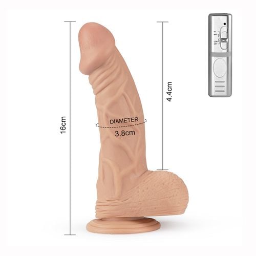 9"" real extreme vibrating dildo flesh na Arena.pl