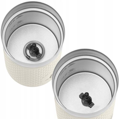 Elektryczny spieniacz do mleka Podgrzewacz 2w1 cappuccino latte 4 funkcje na Arena.pl