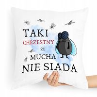 Poduszka Poszewka Dla Chrzestnego Na Prezent Z Nadrukiem Ze Zdjęciem