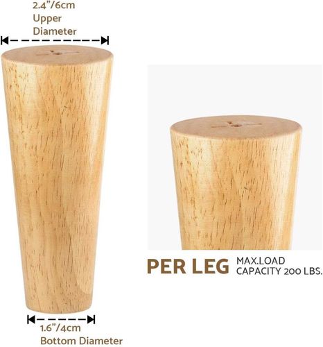 Nogi do mebli z drewna 15cm 4 szt. na Arena.pl