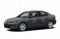 Mazda 3 2004-2013 - Listwy chrom boczne drzwi chromowane ochronne