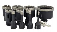 ZESTAW OTWORNICA WIERTŁO DIAMENTOWE DO GRESU 6-68 11 el + adapter