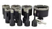 ZESTAW OTWORNICA WIERTŁO DIAMENTOWE DO GRESU 6-68 11 el + adapter