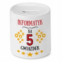 Dla Informatyka Skarbonka Na Urodziny Na Prezent Z Nadrukiem Ze Zdjęciem