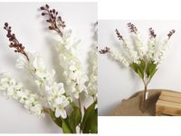 bukiet LEWKONIA wys. 60 cm 5 łodyg, 5 kwiatów BIAŁY KMA-2408A