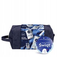 NIVEA MEN SILVER CONTROL Zestaw kosmetyków dla mężczyzny + Kosmetyczka
