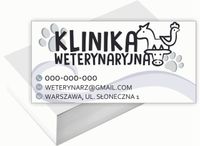 Wizytówki firmowe Foliowane 1000szt wiele wzorów KLINIKA WETERYNARYJNA