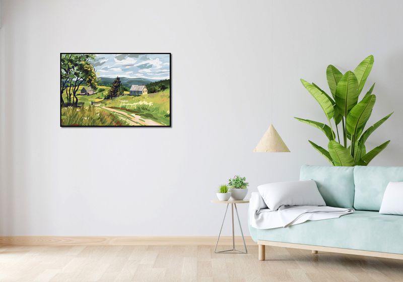 Plakat 91,5x61cm Bujna Wieś zdjęcie 4