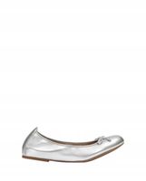 Baleriny damskie Unisa z zaokrąglonym noskiem srebrny roz.33