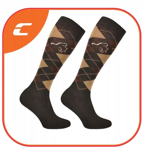 Klasyczne skarpety jeździeckie Comodo romby 39-42 na Arena.pl