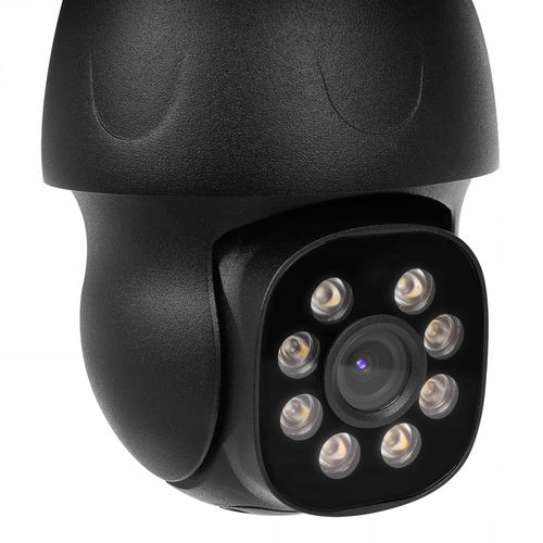 ZEWNĘTRZNA CZARNA BEZPRZEWODOWA KAMERA WIFI OBROTOWA IP 4MPX TUYA SMART DVS na Arena.pl