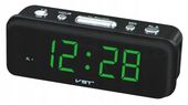 BUDZIK Zegar Cyfrowy Z Alarmem Elektroniczny LED Sieciowy Zielony 180