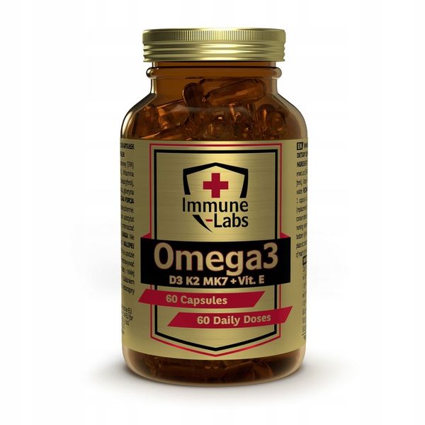 Immune-Labs Omega 3 + WITAMIN D3 + VIT K2 MK7 + E zdjęcie 3