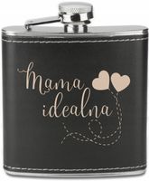 GRAWEROWANA Piersiówka 180 ml personalizowany prezent dla mamy