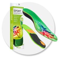 Dynamiczne wkładki ortopedyczne medyczne FootWave Sports stabilizujące profilaktyczne XS 35-38