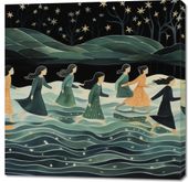 Obraz 100x100cm Nocna Procesja