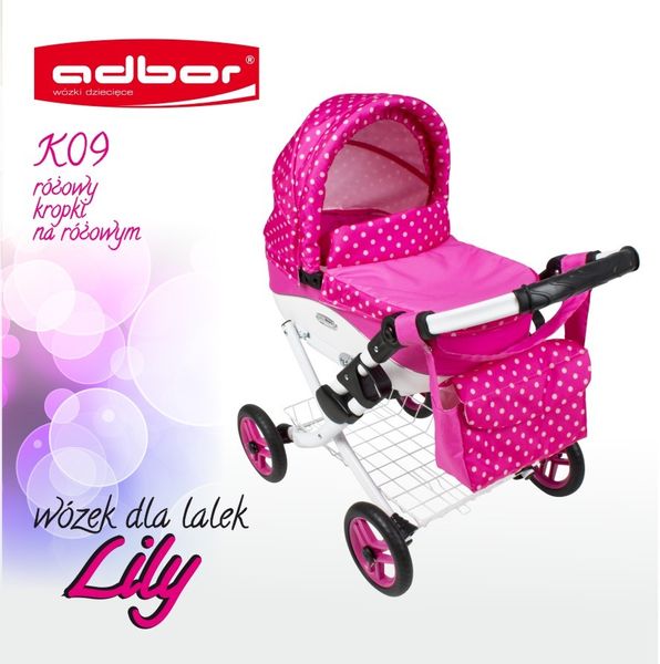 WÓZEK DLA LALEK LOLA K08 + TOREBKA DeLuXe zdjęcie 7