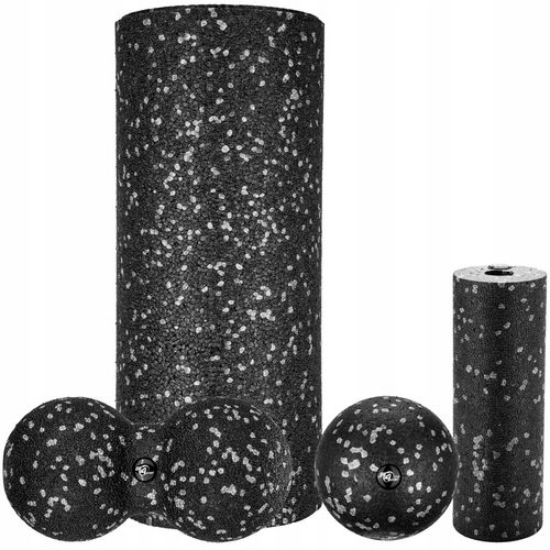 ZESTAW ROLLERÓW DO MASAŻU 4W1 ROLLER+MINI WAŁEK+DUOBALL+PIŁKA PREZENT na Arena.pl