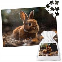 PUZZLE TRADYCYJNE - ZWIERZĘTA KRÓLIK - 120 el