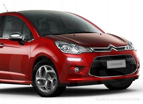 Citroen C3 - Chromowane Listwy na Grill Chrom Atrapy Zderzaka Tuning zdjęcie 1