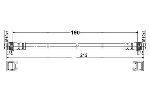 Renault Clio 4 Zestaw Przewodów Hamulcowych Elastycznych Gumowych na Arena.pl