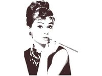 60CM 50CM OBRAZ ŚCIENNY AUDREY HEPBURN DRUK PŁÓTNO
