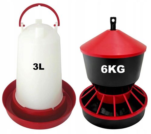 POIDŁO KARMNIK DLA DROBIU KUR GĘSI KACZEK 3 L 6 KG na Arena.pl
