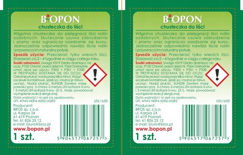 bopon - chusteczka do liści - 15 szt. na Arena.pl