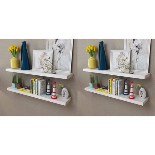 Półki ścienne, 4 szt., białe, 100 cm GXP-686491 na Arena.pl