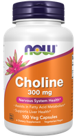 NOW FOODS Cholina 300 mg (100 kaps.)