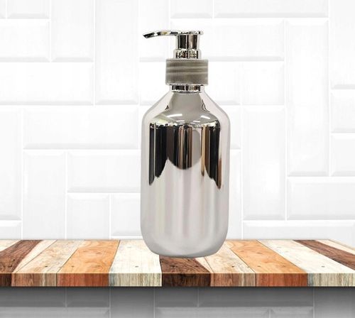 Dozownik Do Mydła Płyn Pojemnik Łazienkowy Srebrny na Arena.pl