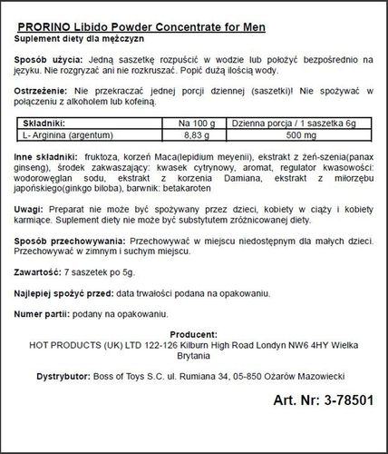 koncentrat na erekcję potencję libido w saszetkach na Arena.pl