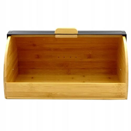 CHLEBAK NA PIECZYWO CHLEB BUŁKI POJEMNIK CZARNY BAMBUS DREWNIANY DUŻY na Arena.pl