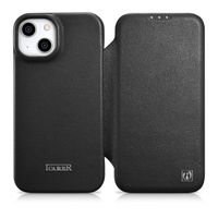 skórzane etui iphone 14 plus z klapką magnetyczne magsafe ce premium