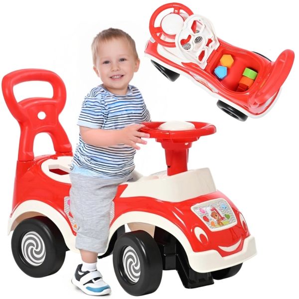 WOOPIE Jeździk 4w1 Sorter Pchacz Chodzik + Klakson Schowek zdjęcie 3