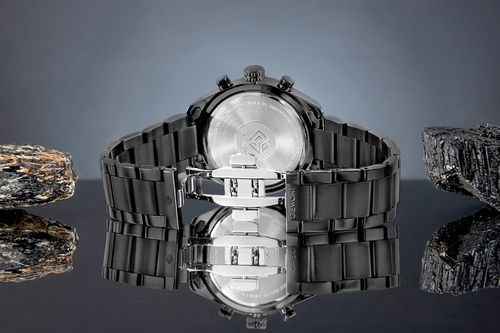 zegarek męski giewont chronograph sapphire czarny gw9580-b2 na Arena.pl