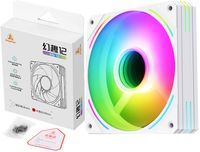 BIAŁY WENTYLATOR 20x DIÓD ARGB PWM INFINITY 120MM CICHY ŚRUBKI W ZESTAWIE!