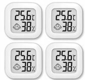 4x TERMOMETR ELEKTRONICZNY CYFROWY HIGROMETR POKOJOWY STACJA POGODY ZESTAW