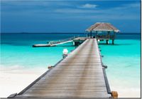 100 70CM OBRAZ PŁÓTNO BUNGALOW PŁÓTNO RAMA