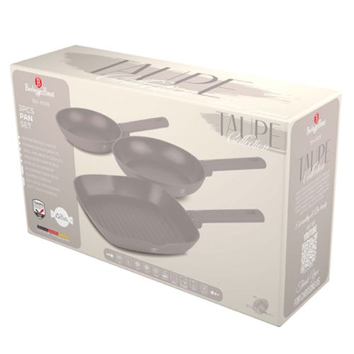 zestaw 3 patelni tytanowych berlinger haus bh-8109 taupe na Arena.pl