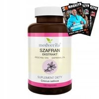 MEDVERITA SZAFRAN EKSTRAKT NA UKŁAD NERWOWY PAMIĘĆ KONCENTRACJA 180 kaps