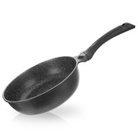 Patelnia Granitowa Głęboka Wysoka do Smażenia Duszenia 24 cm Indukcja Gaz