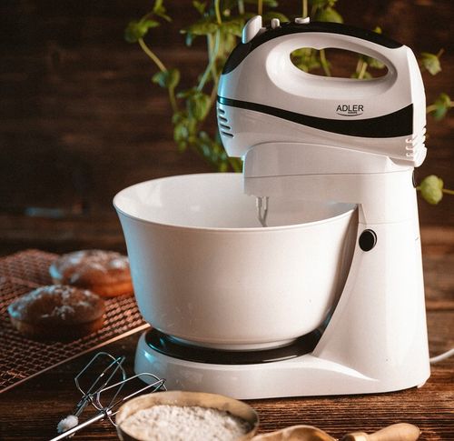 MIKSER RĘCZNY ROBOT KUCHENNY Z OBROTOWĄ MISĄ 3L 550W 5 PRĘDKOŚCI 2 na Arena.pl