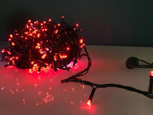 Lampki Świąteczne LED 1000 Czerwone Flash 72m IP44 Wodoodporne Zewnętrzne na Arena.pl