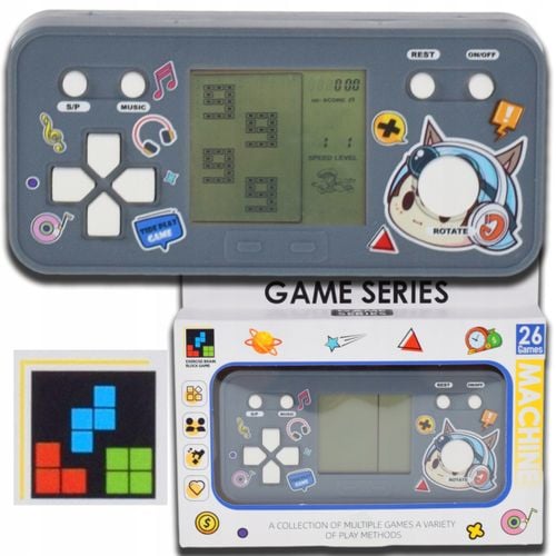 ELEKTRONICZNA GRA RETRO PRZENOŚNA MINI KONSOLA TETRIS DLA DZIECI NA BATERIE na Arena.pl