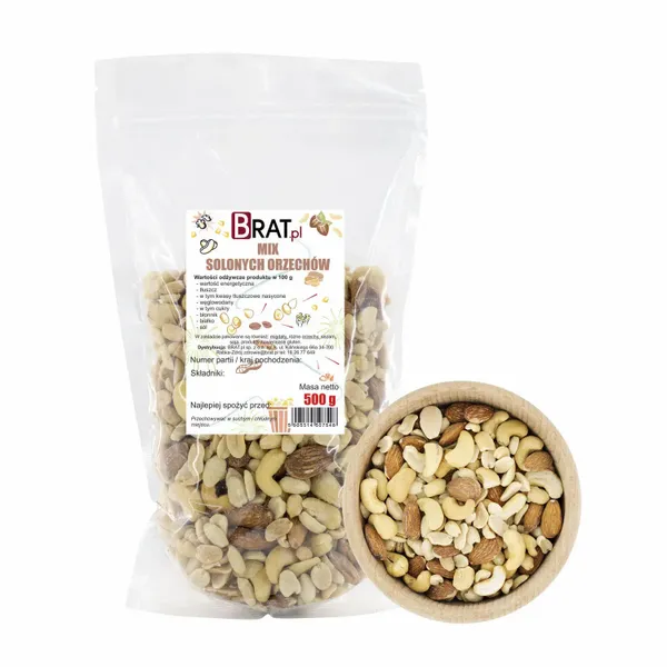 Mix solonych orzechów 500g zdjęcie 1