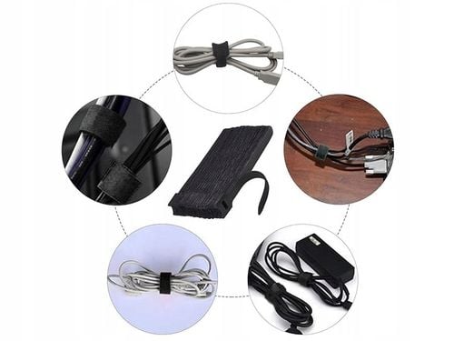 100 x OPASKA RZEP PASKI DO KABLI TAŚMA RZEPOWA WIELOKROTNEGO UŻYTKU na Arena.pl