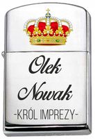 Zapalniczka benzynowa z nadrukiem benzyna Zippo