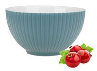 Miseczka miska porcelanowa 590 ml turkusowa matowa ryflowany wzór