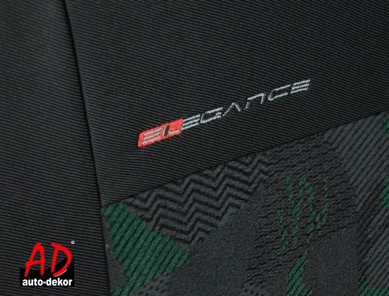 Uniwersalne pokrowce fotele przód ELEGANCE 1+1 ZIELONE do Seat Ateca zdjęcie 2